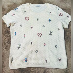 Beaded knitwear Blouse